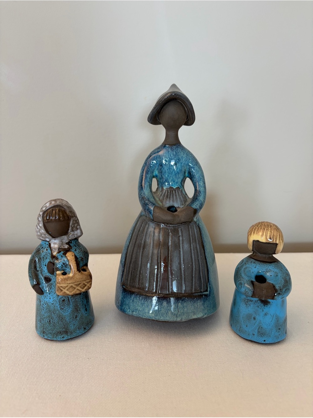Jie Gantofta Sweden Ceramic Figurines Set of 3 | Mid-Century Scandinavian